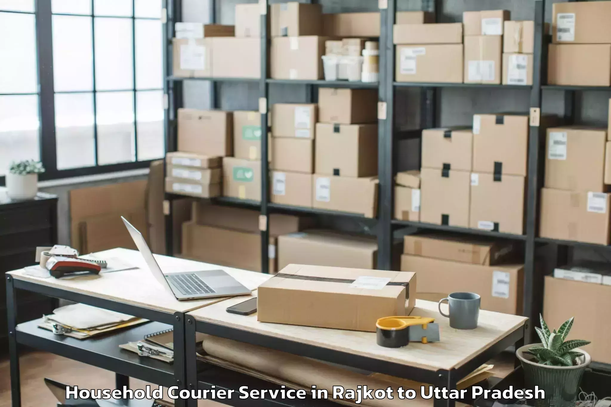 Trusted Rajkot to Phaphund Household Courier